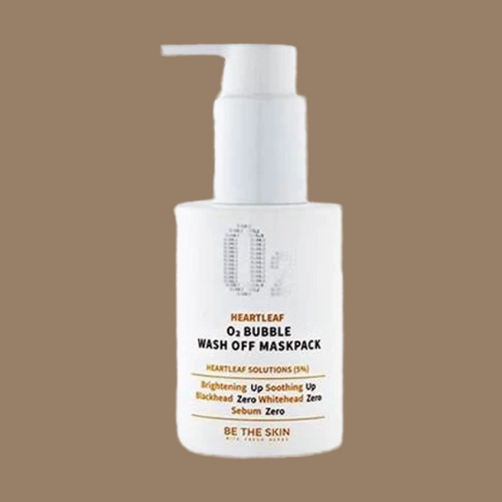 BE THE SKIN Heartleaf 02 Bubble Wash Off Mask Pack